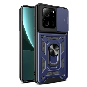 Xiaomi Mi 13t Pro Kılıf Pars Lens Yüzüklü Silikon - Lacivert