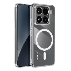 Xiaomi Mi 15 Combo Sert Şeffaf Magsafe Kapak - Şeffaf