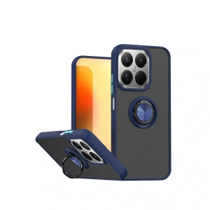 Xiaomi Mi 15t Montreal Yüzüklü Silikon Kapak - Lacivert