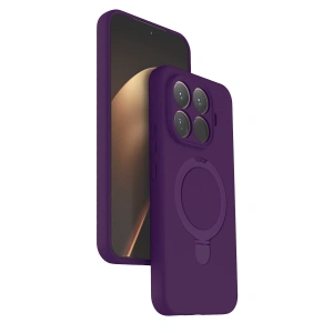 Xiaomi Mi 15t Pro Regal Magsafe Standlı Kapak - Derin Mor