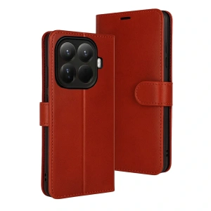 Xiaomi Mi 15t Pro Trend S Plus Kapaklı Kılıf - Kırmızı