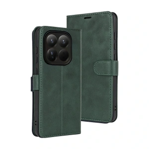 Xiaomi Mi 15t Trend S Plus Kapaklı Kılıf - Yeşil