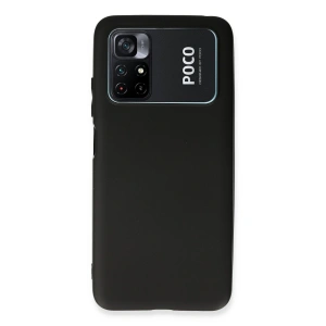 Xiaomi Poco M4 Pro 4g Kılıf First Silikon - Siyah