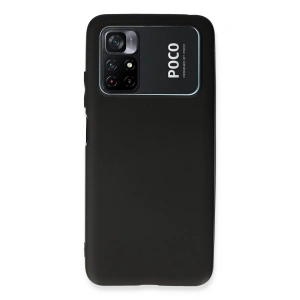 Xiaomi Poco M4 Pro 4g Kılıf First Silikon - Siyah