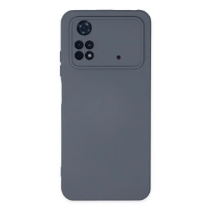 Xiaomi Poco M4 Pro 4g Kılıf Nano İçi Kadife Silikon - Gri