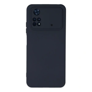 Xiaomi Poco M4 Pro 4g Kılıf Nano İçi Kadife Silikon - Lacivert