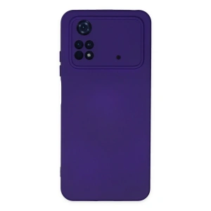 Xiaomi Poco M4 Pro 4g Kılıf Nano İçi Kadife Silikon - Mor