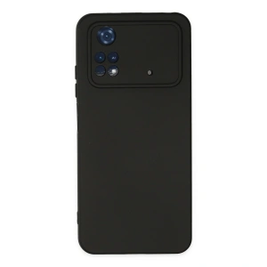Xiaomi Poco M4 Pro 4g Kılıf Nano İçi Kadife Silikon - Siyah