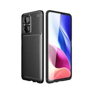 Xiaomi Poco M5 Kılıf Auto Focus Karbon Kapak - Siyah