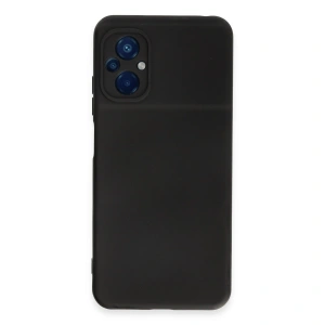 Xiaomi Poco M5 Kılıf Nano İçi Kadife Silikon - Siyah