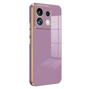 Xiaomi Poco M6 Pro 4g Kılıf Volet Silikon - Mor