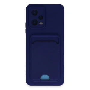 Xiaomi Poco X5 5g Kılıf Kelvin Kartvizitli Silikon - Lacivert