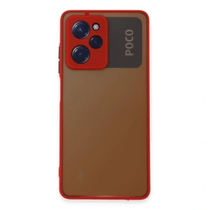 Xiaomi Poco X5 Pro 5g Kılıf Montreal Silikon Kapak - Kırmızı