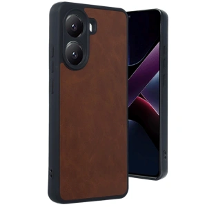 Xiaomi Poco X7 Pro Kılıf Aras Deri Kapak - Taba
