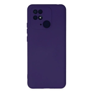 Xiaomi Redmi 10c Kılıf Nano İçi Kadife Silikon - Mor
