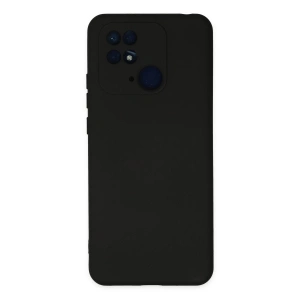 Xiaomi Redmi 10c Kılıf Nano İçi Kadife Silikon - Siyah