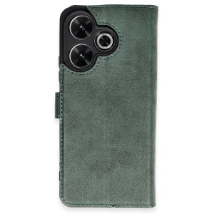 Xiaomi Redmi 13 4g Kılıf Trend S Plus Kapaklı Kılıf - Yeşil