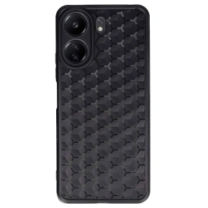 Xiaomi Redmi 13c Kılıf Petek Silikon Kapak - Siyah