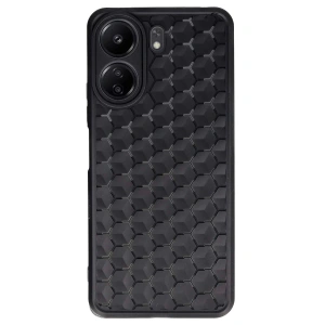 Xiaomi Redmi 13c Kılıf Petek Silikon Kapak - Siyah