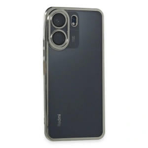 Xiaomi Redmi 13c Kılıf Razer Lensli Silikon - Gümüş