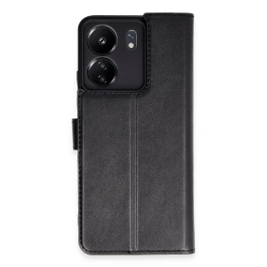 Xiaomi Redmi 13c Kılıf Trend S Plus Kapaklı Kılıf - Siyah