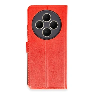 Xiaomi Redmi 14c Kılıf Trend S Plus Kapaklı Kılıf - Kırmızı