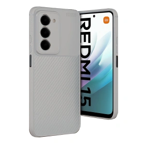 Xiaomi Redmi 15 4g Auto Focus Karbon Kapak - Gri