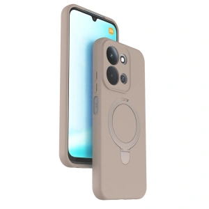 Xiaomi Redmi 15c 4g Regal Magsafe Standlı Kapak - Çöl Titanyum