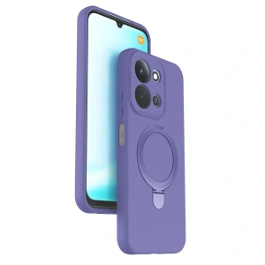 Xiaomi Redmi 15c 4g Regal Magsafe Standlı Kapak - Lila