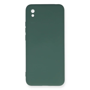 Xiaomi Redmi 9a Kılıf Nano İçi Kadife Silikon - Koyu Yeşil