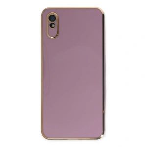 Xiaomi Redmi 9a Kılıf Volet Silikon - Mor