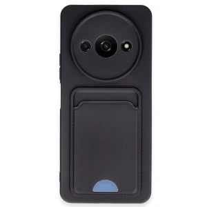 Xiaomi Redmi A3 4g Kılıf Kelvin Kartvizitli Silikon - Siyah