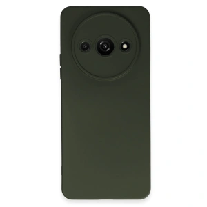 Xiaomi Redmi A3 4g Kılıf Nano İçi Kadife Silikon - Koyu Yeşil