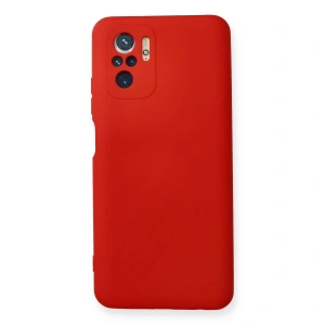 Xiaomi Redmi Note 10 Kılıf Nano İçi Kadife Silikon - Kırmızı