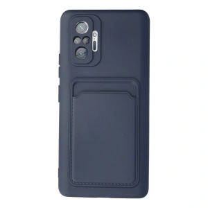 Xiaomi Redmi Note 10 Pro Kılıf Kelvin Kartvizitli Silikon - Lacivert