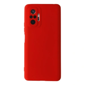 Xiaomi Redmi Note 10 Pro Kılıf Nano İçi Kadife Silikon - Kırmızı