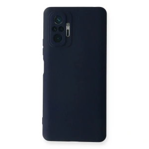 Xiaomi Redmi Note 10 Pro Kılıf Nano İçi Kadife Silikon - Lacivert