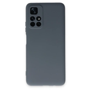 Xiaomi Redmi Note 11t Kılıf Nano İçi Kadife Silikon - Gri
