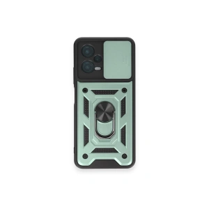 Xiaomi Redmi Note 12 4g Kılıf Pars Lens Yüzüklü Silikon - Yeşil
