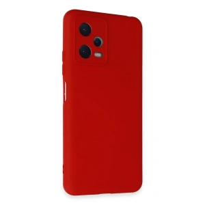 Xiaomi Redmi Note 12 5g Kılıf Nano İçi Kadife Silikon - Kırmızı