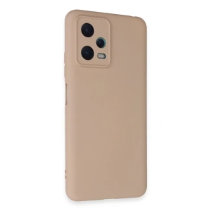 Xiaomi Redmi Note 12 5g Kılıf Nano İçi Kadife Silikon - Pudra
