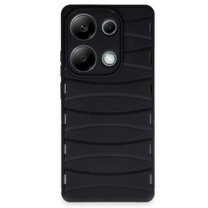 Xiaomi Redmi Note 13 Pro 4g Kılıf Bibercas Silikon Kapak - Siyah