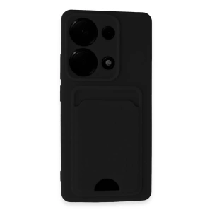 Xiaomi Redmi Note 13 Pro 4g Kılıf Kelvin Kartvizitli Silikon - Siyah