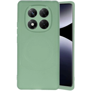 Xiaomi Redmi Note 14 Pro 4g Kılıf Maya Karbon Kapak - Su Yeşili