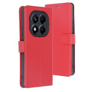 Xiaomi Redmi Note 14 Pro 5g Kılıf Trend S Plus Kapaklı Kılıf - Kırmızı