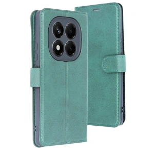 Xiaomi Redmi Note 14 Pro 5g Kılıf Trend S Plus Kapaklı Kılıf - Yeşil