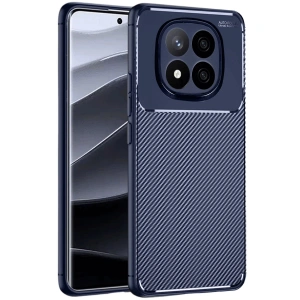 Xiaomi Redmi Note 14 Pro Plus Kılıf Auto Focus Karbon Kapak - Lacivert