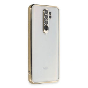 Xiaomi Redmi Note 8 Pro Kılıf Razer Lensli Silikon - Gold