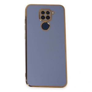 Xiaomi Redmi Note 9 Kılıf Volet Silikon - Mavi