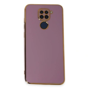 Xiaomi Redmi Note 9 Kılıf Volet Silikon - Mor